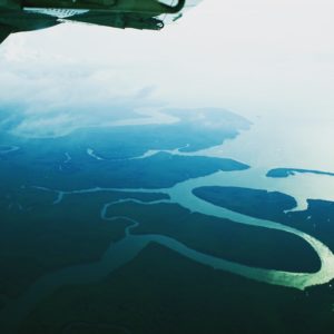 Osa Peninsula view from airplane